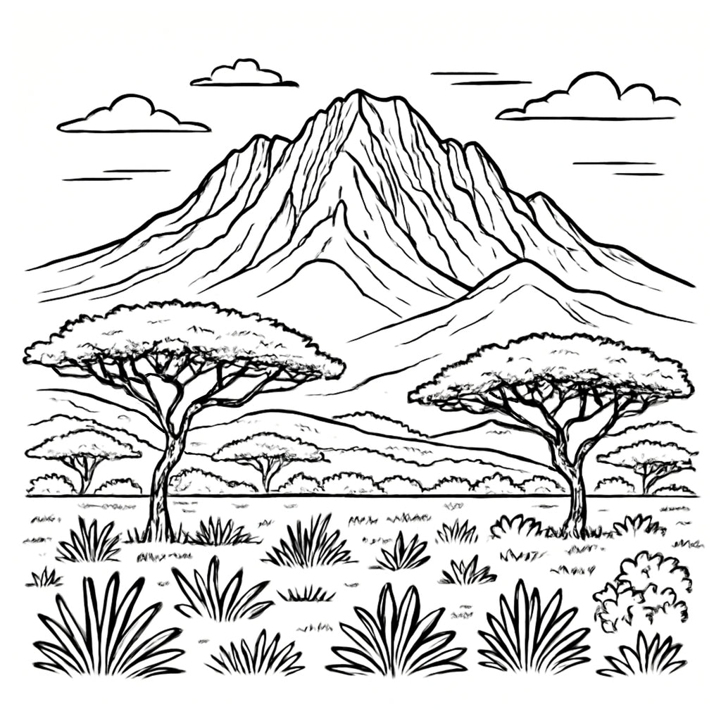 Iconic African Locations Colouring Book Volume 2
